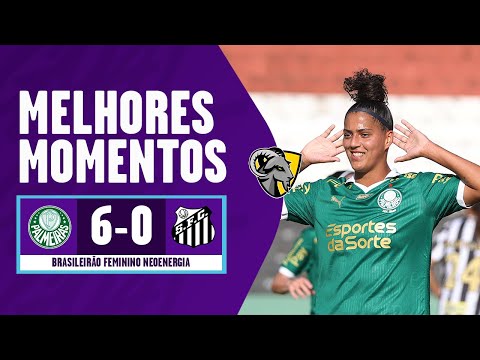 Gols e lances de Palmeiras x Santos