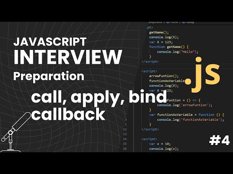 Javascript Interview Preparation Call Apply Bind Callback Function Live Session