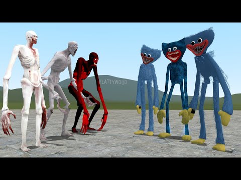 SCP-096s VS HUGGY WUGGYS!! Garry's Mod [Poppy Playtime vs SCP Foundation]
