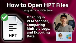 How to Open HPT Files (HP Tuners VCM Suite Log)