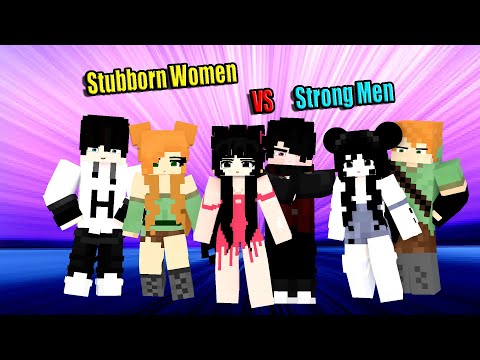 Stubborn Caroline and Friends VS Strong Lucian and Friends : Friendship Forever #minecraft