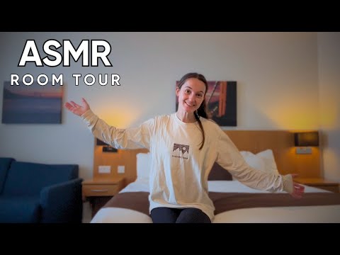 ASMR Relaxing Hotel Room Tour (Soft Spoken)