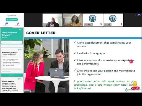 World Bank Careers: Resume and Interview Strategies.