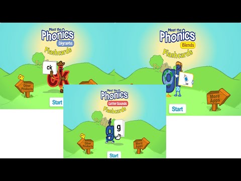Meet the Phonics Digraphs, Blends, and Letter Sounds Flashcards
