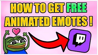 How To Get FREE ANIMATED EMOTES TUTORIAL ! (For Twitch, Kick Streamers or Discords)