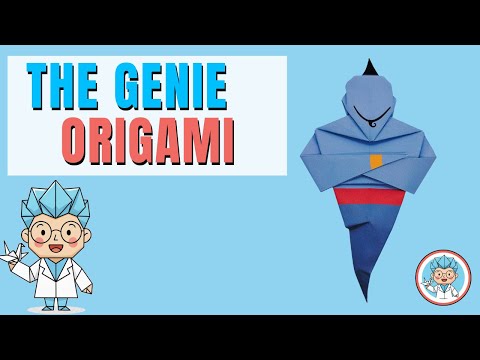 Origami Genie | Paper Folding Tutorial (Inspired by Disney Origami Book by Paul Frasco)