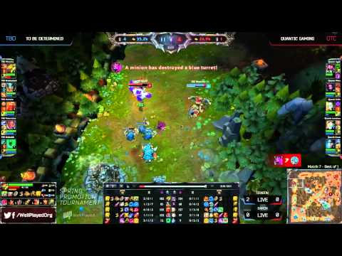 To Be Determined vs Quantic Gaming | 2014 NA LCS Spring Promotion Season 4 | TBD vs QTC
