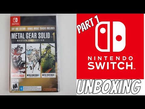 METAL GEAR SOLID MASTER COLLECTION VOL 1 NINTENDO SWITCH GAME UNBOXING PART 1