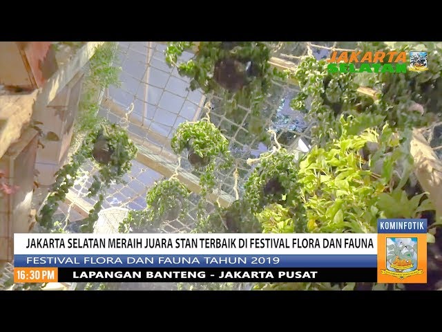 Jakarta Selatan Meraih Juara Stan Terbaik di Festival Flora dan Fauna Tahun 2019