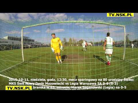 tv.nsk.pl MKS Świt Nowy Dwór Mazowiecki - Legia Warszawa SA 0-6 (0-3) zza bramki 2. połowa