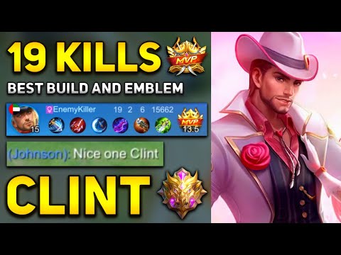 CLINT MONSTER SIDELANE | Best Build And Emblem | Mobile Legends