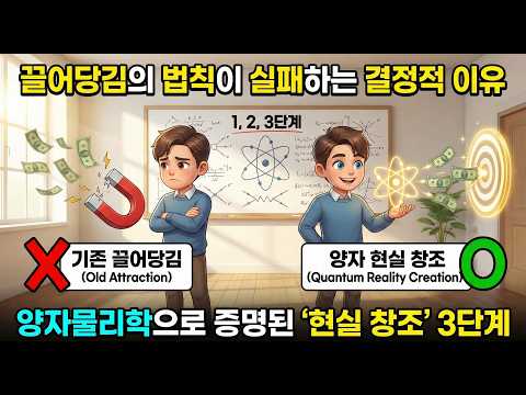 "끌어당김의 법칙이 실패하는 결정적 이유. 양자물리학으로 증명된 '현실 창조' 3단계"