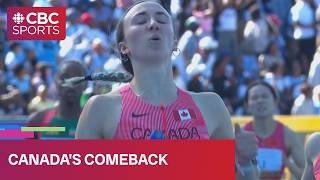 Canada sets 4x400m mixed relay national record, qualifies for worlds with final leg comeback