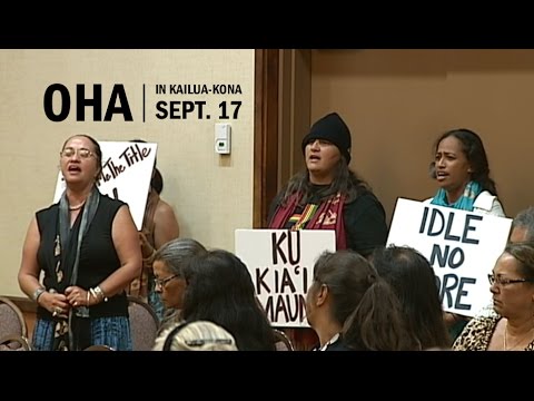 OHA in Kona: Kalani Flores, Pua Case and the Mauna