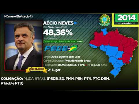 Jingle "Aécio, a gente quer você" de Aécio Neves em 2014 - Eleições para a presidência do Brasil