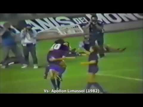 Barcellona - Apollon Limassol 8-0 - Coppa delle Coppe 1982-83 - 16imi di finale - andata