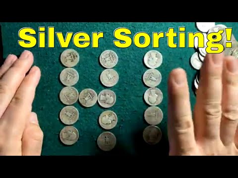 Sorting Silver Quarters! 1940-1949!