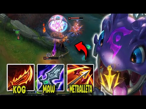 🤮 ¡KOG MAW TOP METRALLETA *basicamente lo mas asqueroso que veras en lol*!