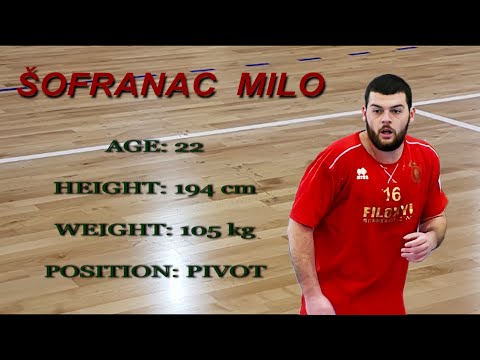 Šofranac Milo Handball Player (HC Filippos Veria,Greece) Pivot