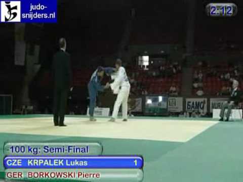 Judo 2009 Yerevan: Krpalek (CZE) - Borkowski (GER) [-100kg].