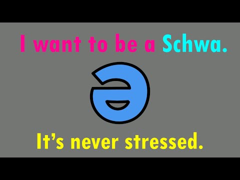I want to be a Schwa (It's never stressed) Australian Version Schwa Unstressed Vowel Syllables song