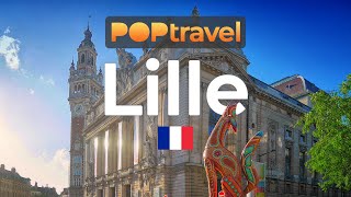 Walking in LILLE / France 🇫🇷- Evening Tour - 4K 60fps (UHD)