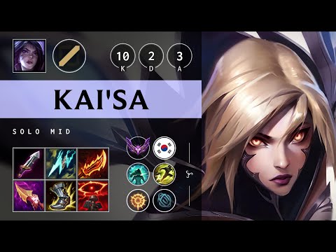Kai'Sa Mid vs Twisted Fate - KR Master Patch 25.08