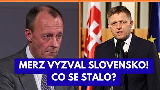 Merz vyzval Slovensko – Přijde diplomatická konfrontace?