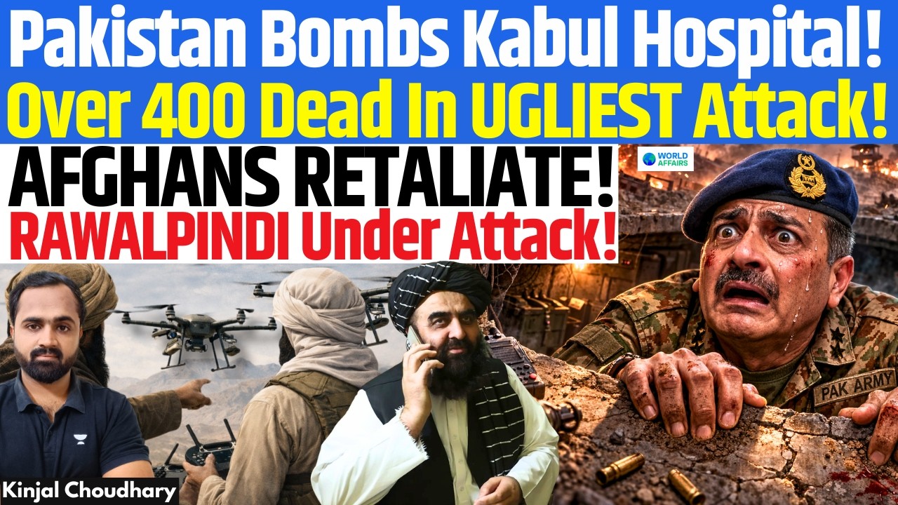 400 Dead In Kabul Hospital! Pakistan Strike Backfires - Taliban Drones Near Rawalpindi GHQ | Kinjal