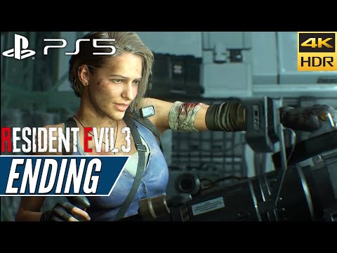 RESIDENT EVIL 3 REMAKE (PS5) Walkthrough Gameplay PART 7 ENDING [4K 60FPS HDR] - No Commentary