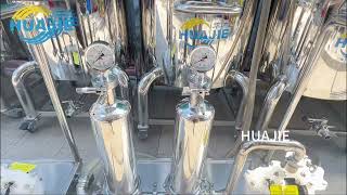 Perfume 2 stages filtering pneumatic transfer pump