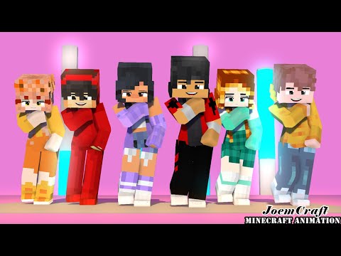 COUPLE DANCE MEME | CASH, MIA, IM,NOI,APHMAU,AARON | DUNDUN DANCE | TUTU DANCE - Minecraft Animation