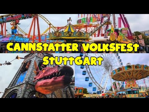 Das Cannstatter Volksfest 2025  🎢🎡🎠🎪 Oktoberfest 🥨🍻  Der große Rundgang über den Wasen in Stuttgart 