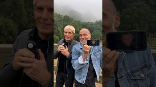 Been laughing and taking photos together since our long haired days!! #MichaelBolton #ImJustAKid