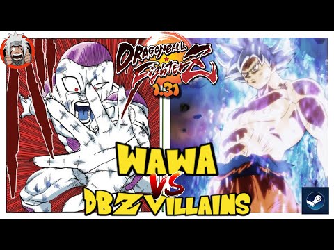 DBFZ Wawa vs DBZ_Villans(GogetaSS4, GokuUI, GokuSSJ) vs (Cell, Frieza, Broly)