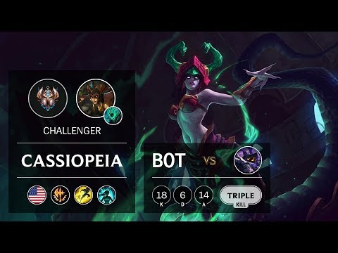 Cassiopeia Bot vs Veigar - NA Challenger Patch 9.24