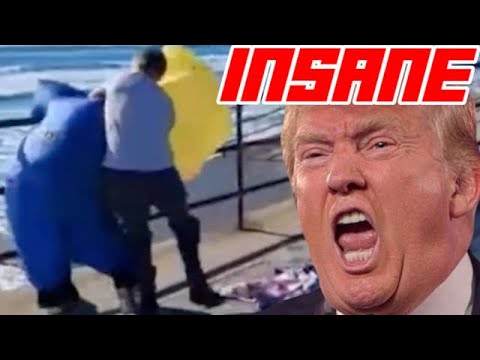  Lunatic Arrested After Attacking Man In Inflatable Trump Costume 