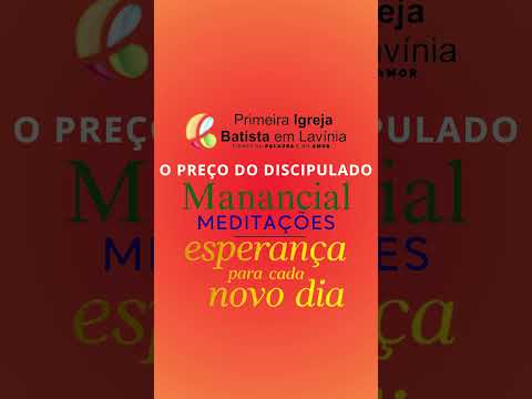 O PREÇO DO DISCIPULADO - MANANCIAL 2025