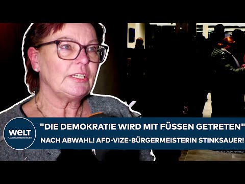 Video Thumbnail: BAD SALZUFLEN: "Die Demokratie wird mit Füßen getreten" Nach Abwahl! AfD-Vize-Bürgermeisterin wütend