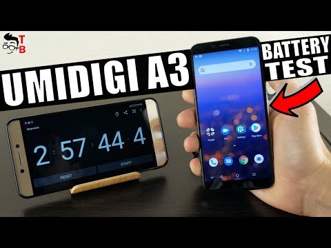 UMIDIGI A3 - Battery Drain Test and Charging Time