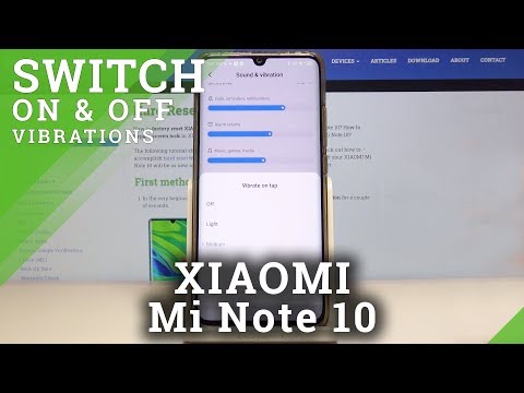 How to Find Vibration Settings in XIAOMI Mi Note 10 – Vibration Options
