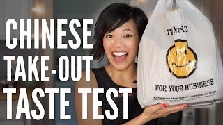 Chinese Take-Out TASTE TEST | my first time ordering Chinese-American food