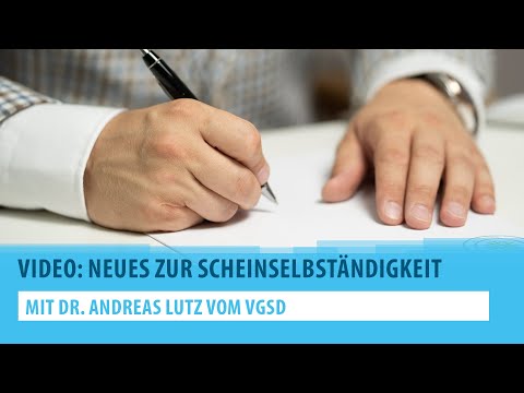 Neues zur Scheinselbständigkeit: Mit Dr. Andreas Lutz (VGSD)