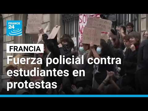 França: Executiu anuncia que mantindrà força policial contra manifestacions estudiantils
