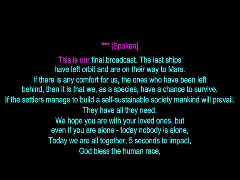 ORDEN OGAN feat - Dennis Diehl (Any Given Day) - It Is Over - karaoke