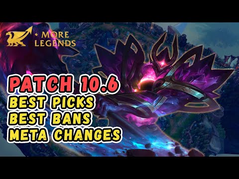 MoreLegends Patch 10.6 Rundown - Best Bans, Strongest Picks, Meta Changes | League of Legends