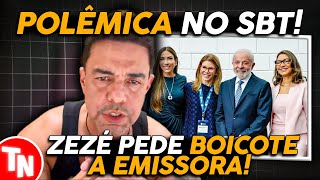 Zezé Di Camargo pede que SBT não exiba especial de Natal após presença de Lula em evento
