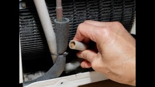 DIY! How To Unclog Clear & Clean Any Refrigerator Rear Drain Line Tube!