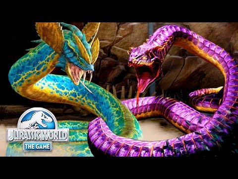 DILOPHOBOA HYBRID vs OUROBOROS 66 BOSS (JURASSIC WORLD)