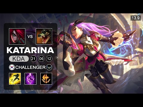 KatEvolved  Katarina vs Renekton Mid - KR Grandmaster - Patch 13.9 Season 13